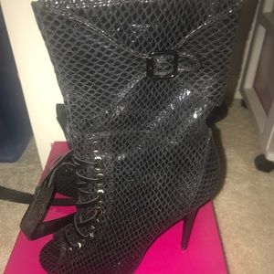 DOLLHOUSE Snakeskin Heel Boot